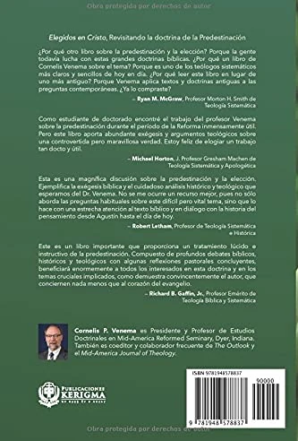 Contraportada de Elegidos en Cristo, de Cornelis P. Venema