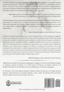 Contraportada de Fundamentos Filosóficos para una Cosmovisión Cristiana, de J.P. Moreland