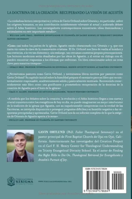 Contraportada de La Doctrina de la Creación, de Gavin Ortlund