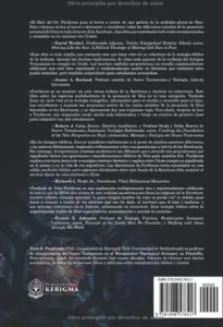 Contraportada de Teofanía, de Vern S Poythress