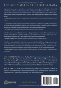 Contraportada de Teología Sistemática Reformada VOL. I, de Joel R Beeke