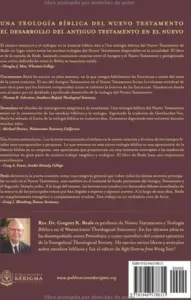 Contraportada de Una teología bíblica del Nuevo Testamento, VOL. 2, de G. K. Beale