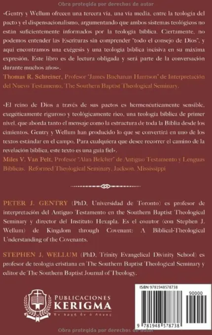 Contraportada de El Reino de Dios a través de sus Pactos, de Peter J. Gentry