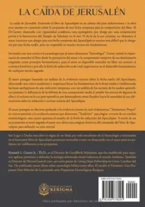 Contraportada de La Caida de Jerusalen, de Kenneth L. Gentry Jr.