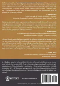 Contraportada de La Trinidad y el Pacto de Redención, de J. V. Fesko