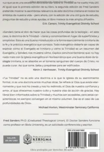 Contraportada de Las Profundidades de Dios, de Fred Sanders