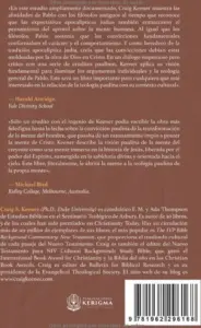 Contraportada de La Mente del Espíritu | Craig S. Keener, de Craig S. Keener