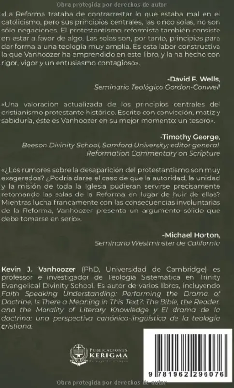 Contraportada de Autoridad Bíblica después de Babel, de Kevin J. Vanhoozer