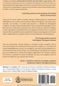 Contraportada de Descubriendo a los Padres de la Iglesia, de Michael A. G . Haykin