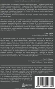 Contraportada de La Doctrina del Espíritu Santo, de Graham A. Cole