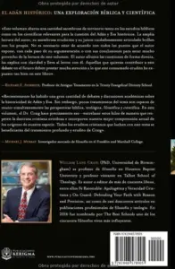 Contraportada de El Adán Histórico, de Wiliam Lane Craig