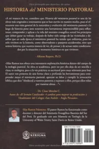 Contraportada de Historia del Ministerio Pastoral, de Silas Ramos Palomino