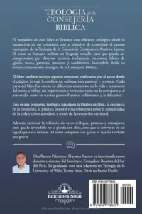 Contraportada de Teología de la Consejería Bíblica, de Silas Ramos Palomino